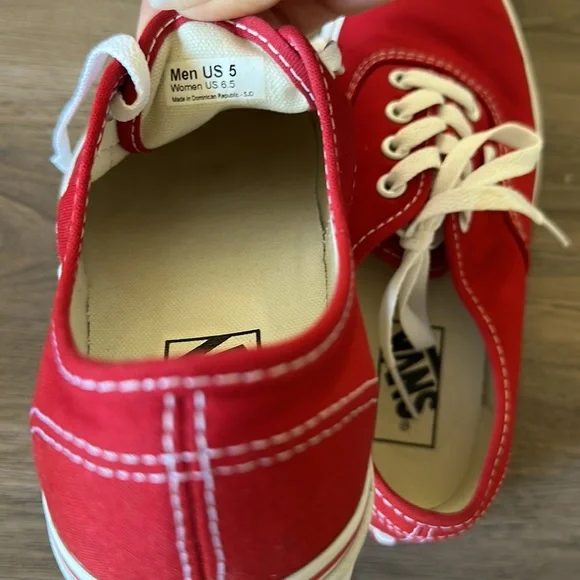 Vans Authentic Shoes - Red - Picture 4 of 4
